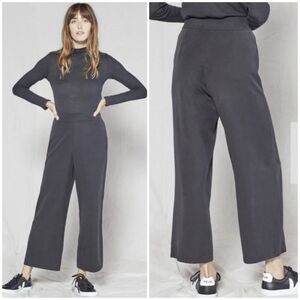 NWT Outerknown After Hours Black Wide Leg Pants in Black Size 27